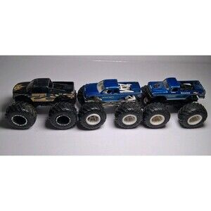Hot Wheels BigFoot Monster Trucks Firestone Lot Mattel 1:64  Blue Black -3